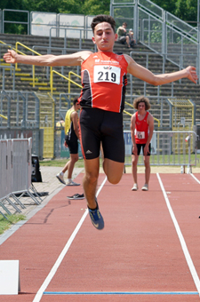 Mannheim Leichtathletik Ulm Meisterschaften BaWü Stefano Weitsprung Longjump