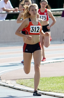 Mannheim Leichtathletik 800m laufen Emilia