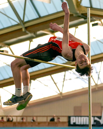 Leonard Thomas Hochsprung Highjump Badische Meisterschaften Mannheim Leichtathletik